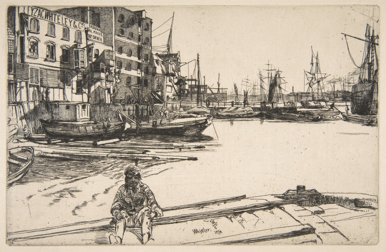 Adelaarswerf door James McNeill Whistler