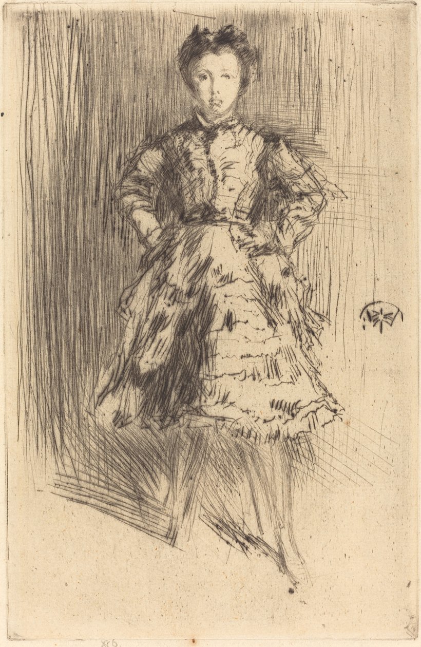 Elinor Leyland door James Abbott McNeill Whistler