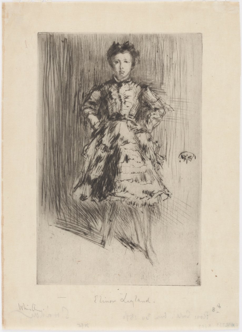 Elinor Leyland door James Abbott McNeill Whistler