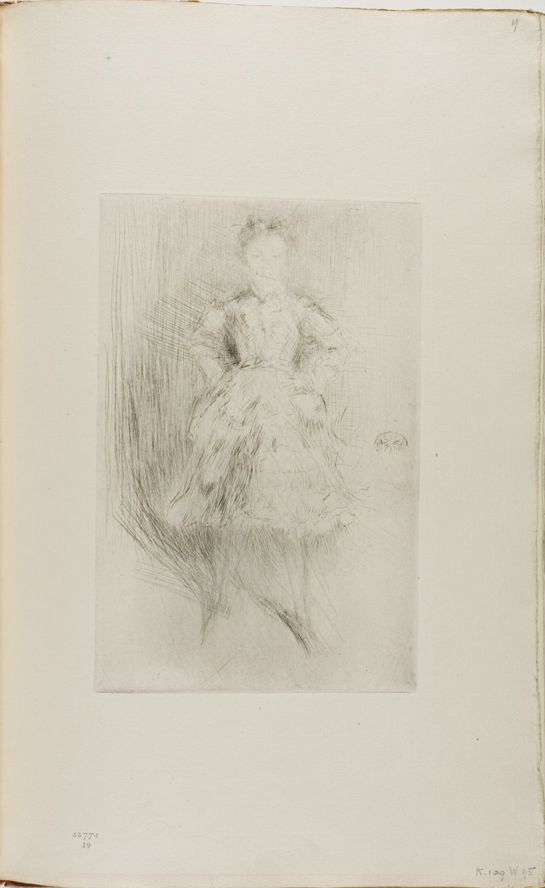 Elinor Leyland door James Abbott McNeill Whistler