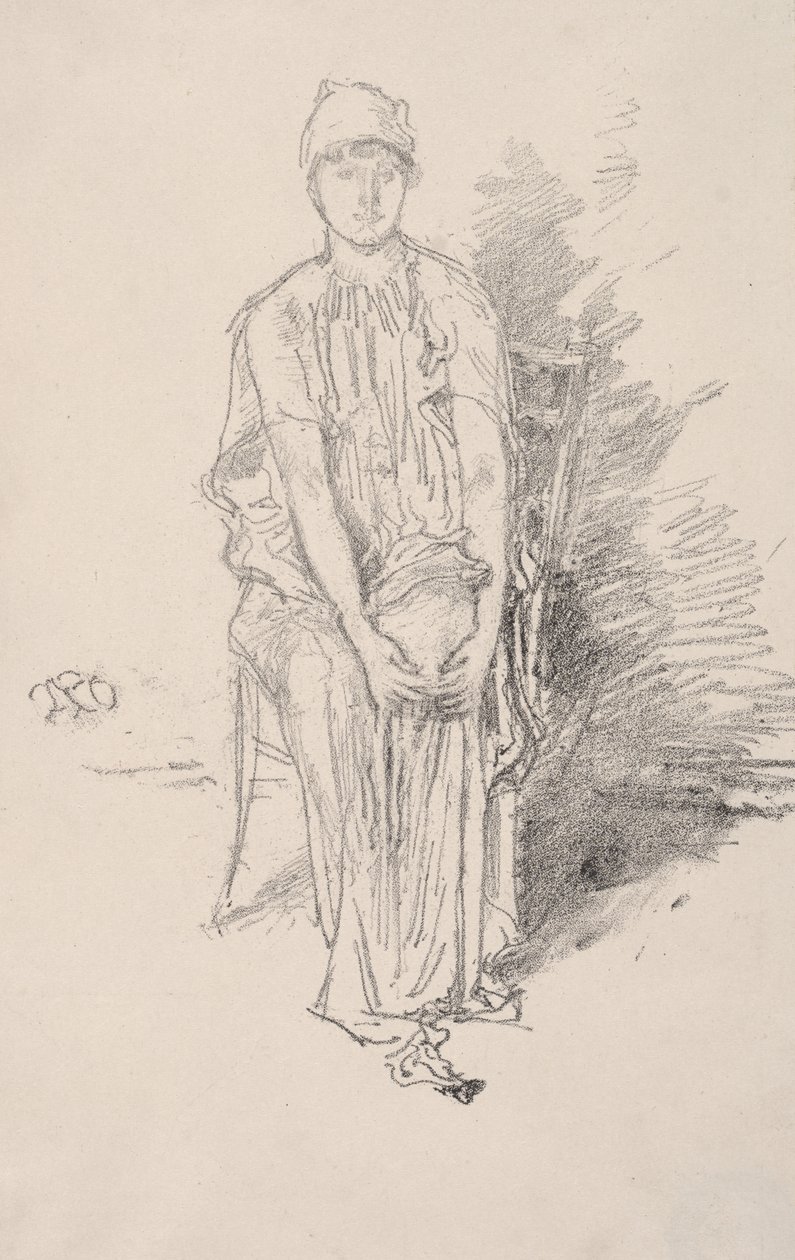 Figuurstudie door James McNeill Whistler