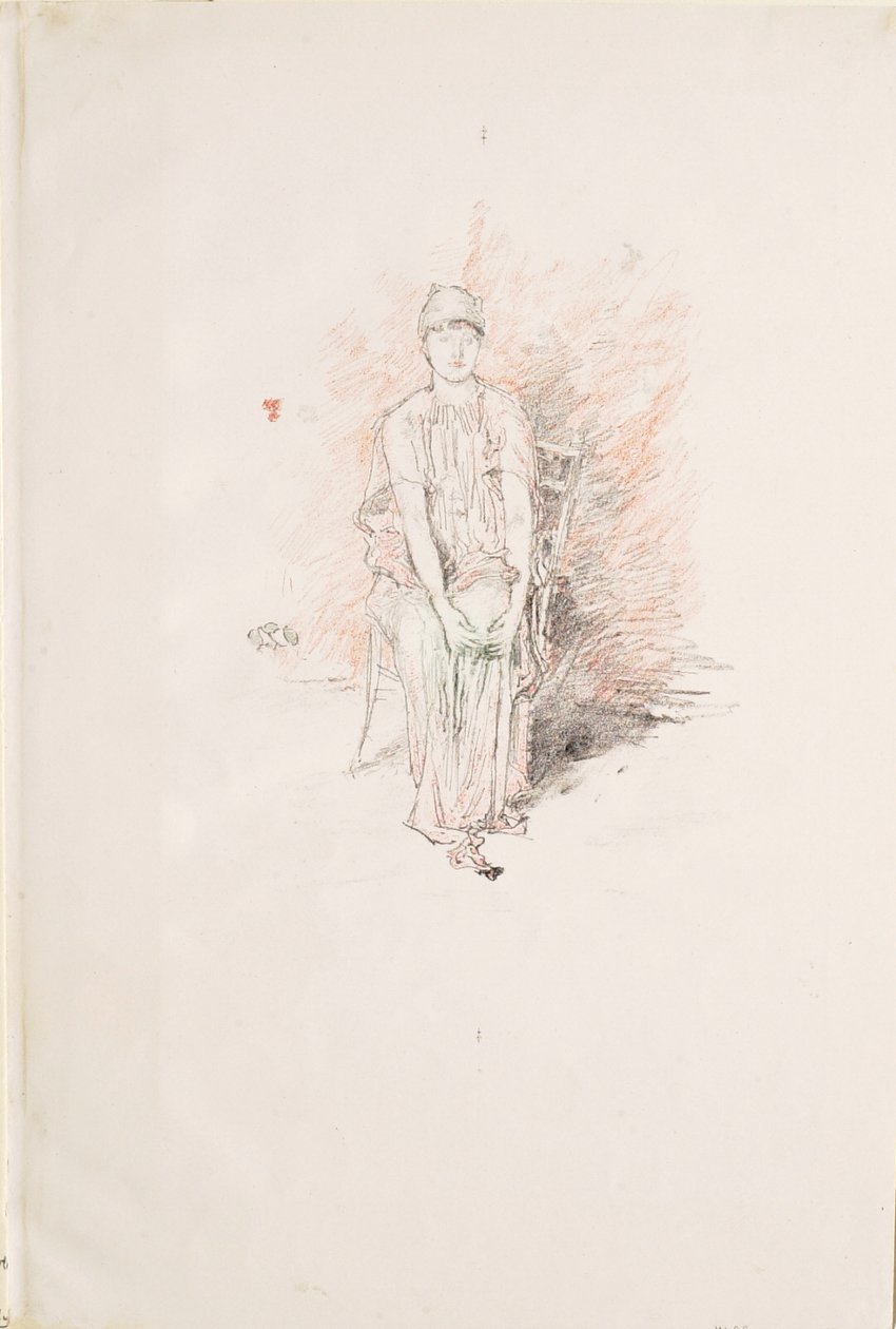 Figuurstudie in kleuren door James McNeill Whistler