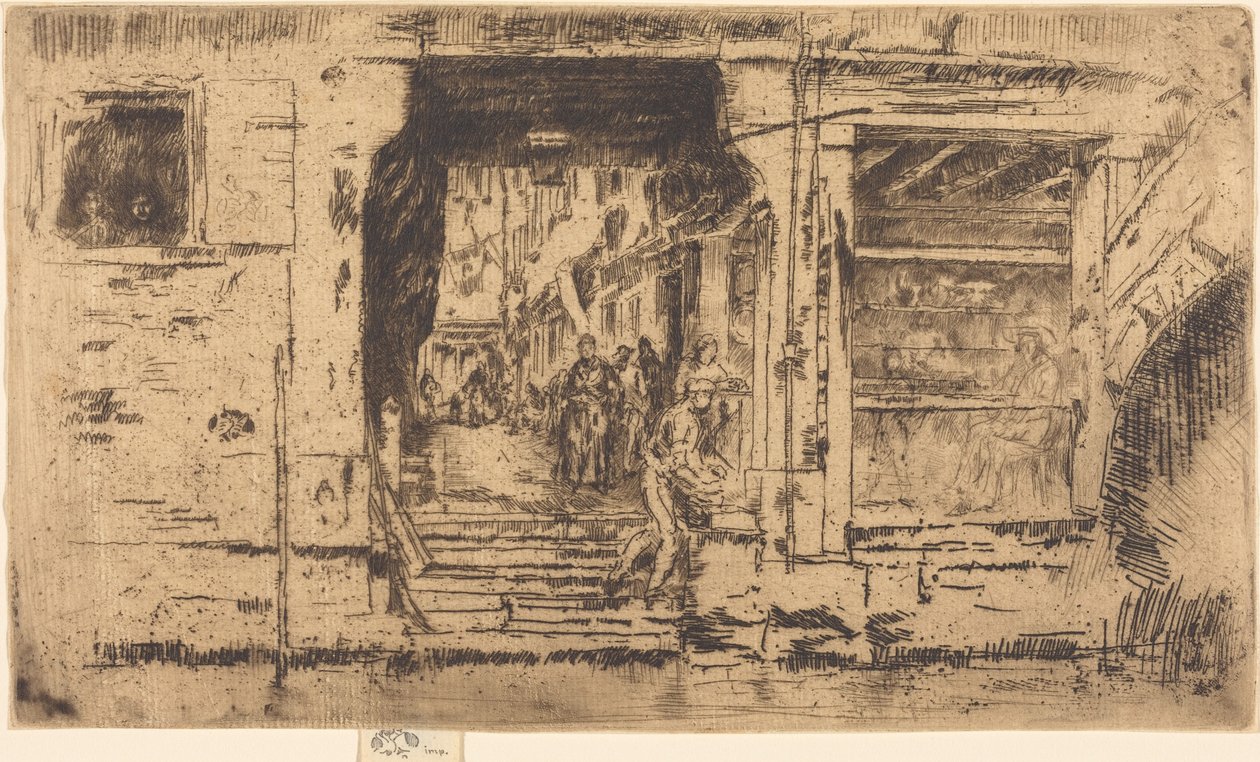Vishandel, Venetië door James McNeill Whistler