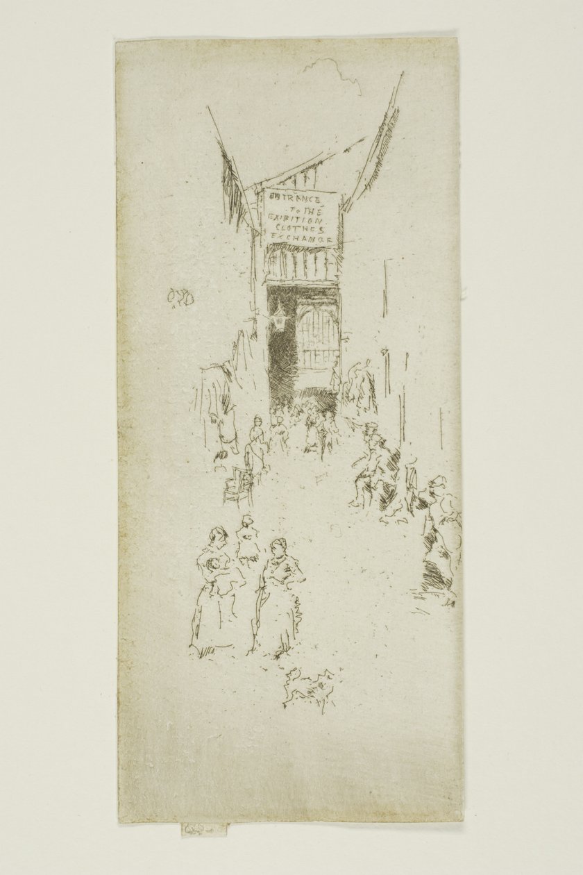 Fleur-de-lys Passage door James Abbott McNeill Whistler