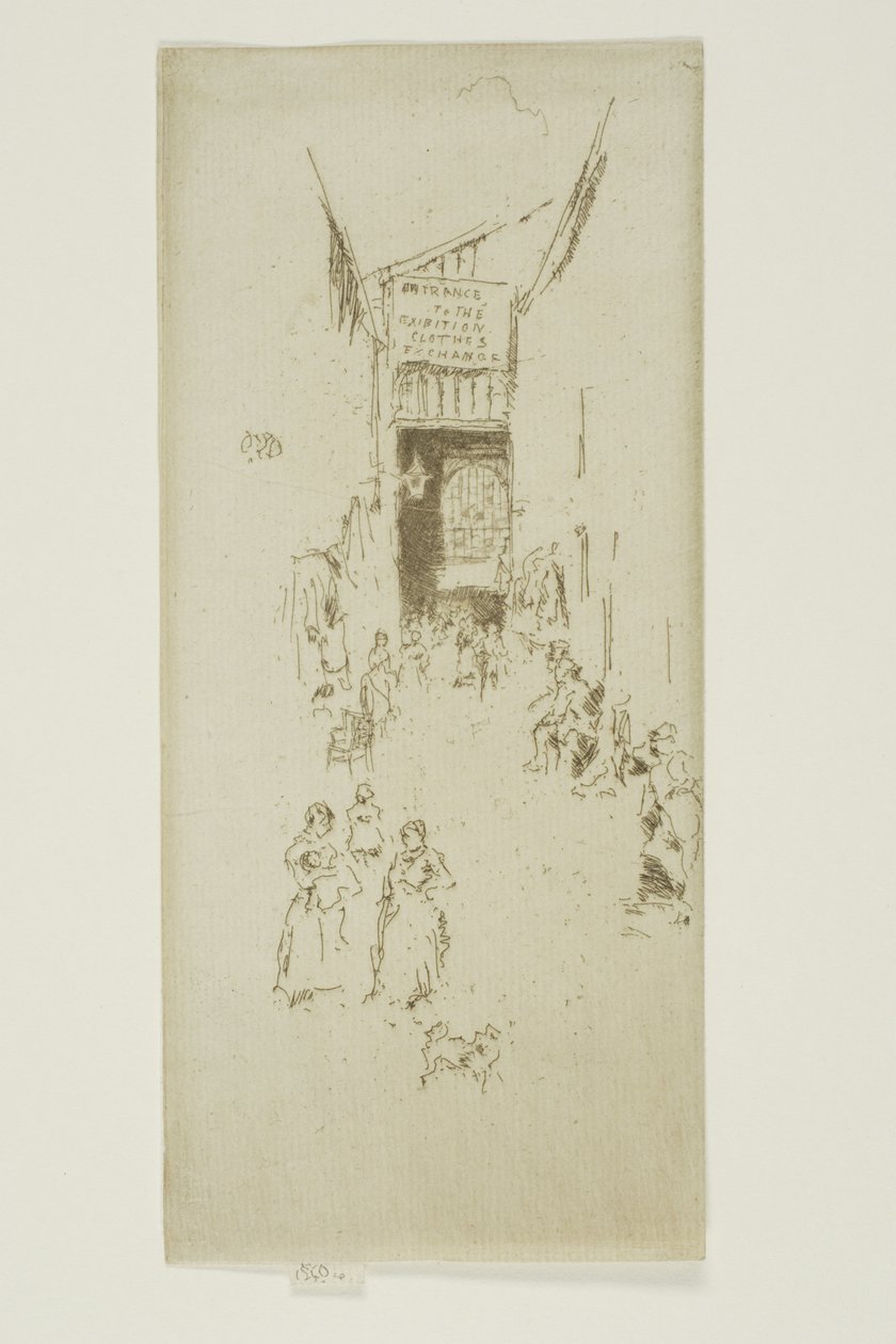 Fleur-de-lys Passage door James Abbott McNeill Whistler