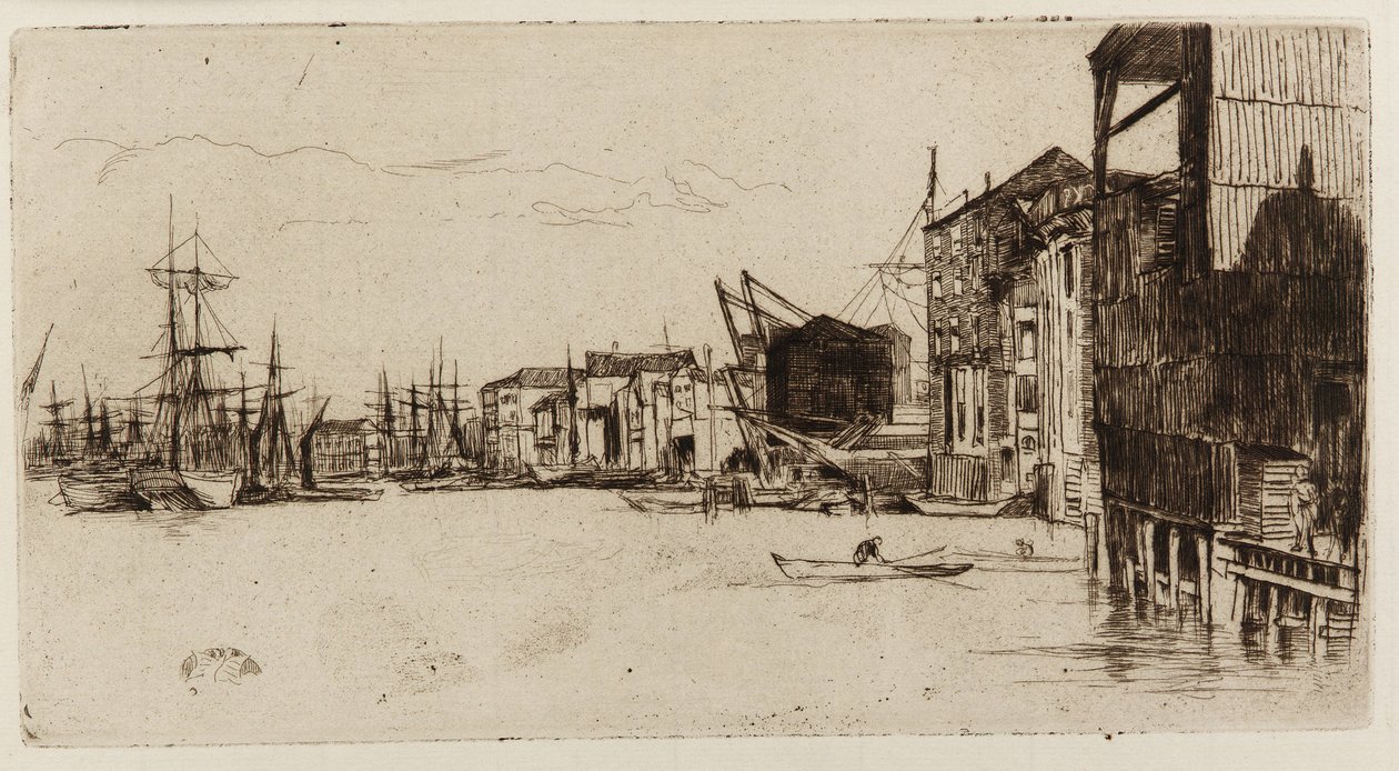 Vrijhandelskade door James Abbott McNeill Whistler