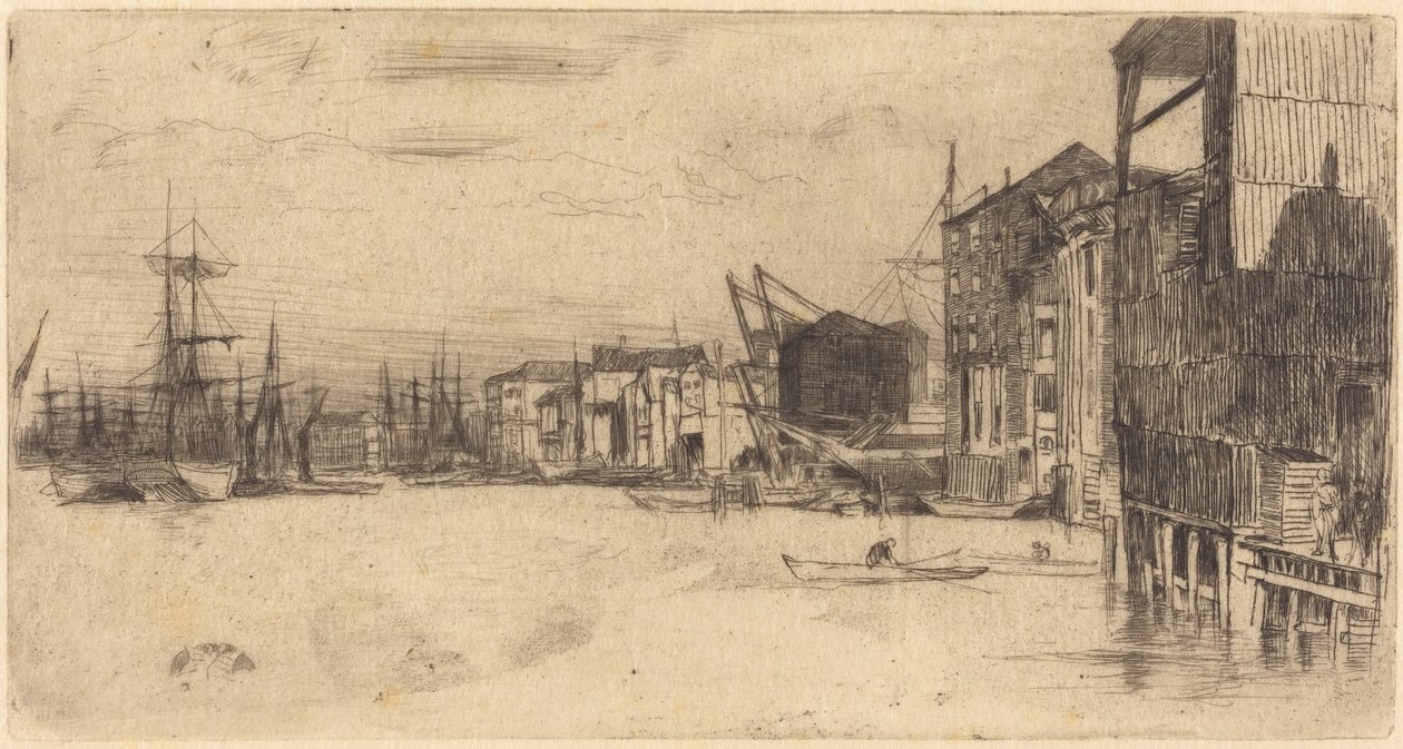 Vrijhandelskade door James McNeill Whistler