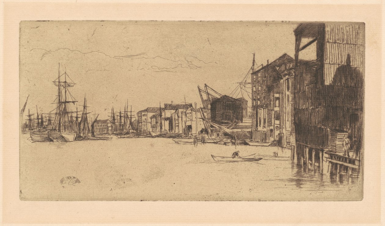 Vrijhandelskade door James McNeill Whistler