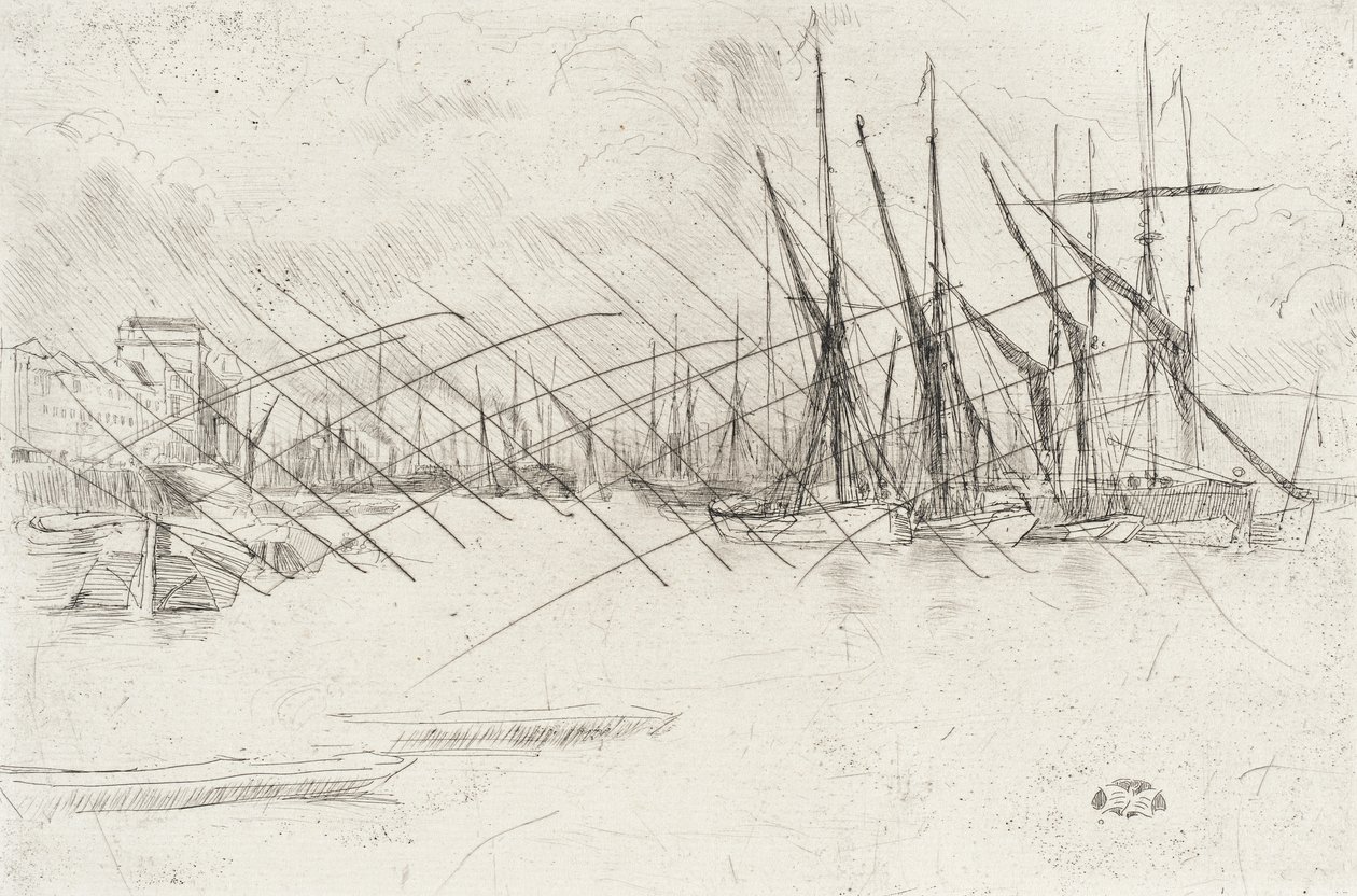 Vanaf de Pickle-Herring-trap door James McNeill Whistler