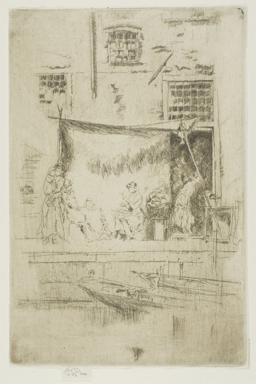 Fruitkraam door James Abbott McNeill Whistler