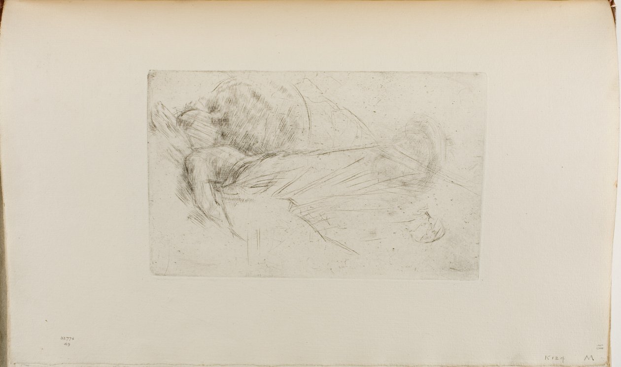 Meisje liggend door James Abbott McNeill Whistler