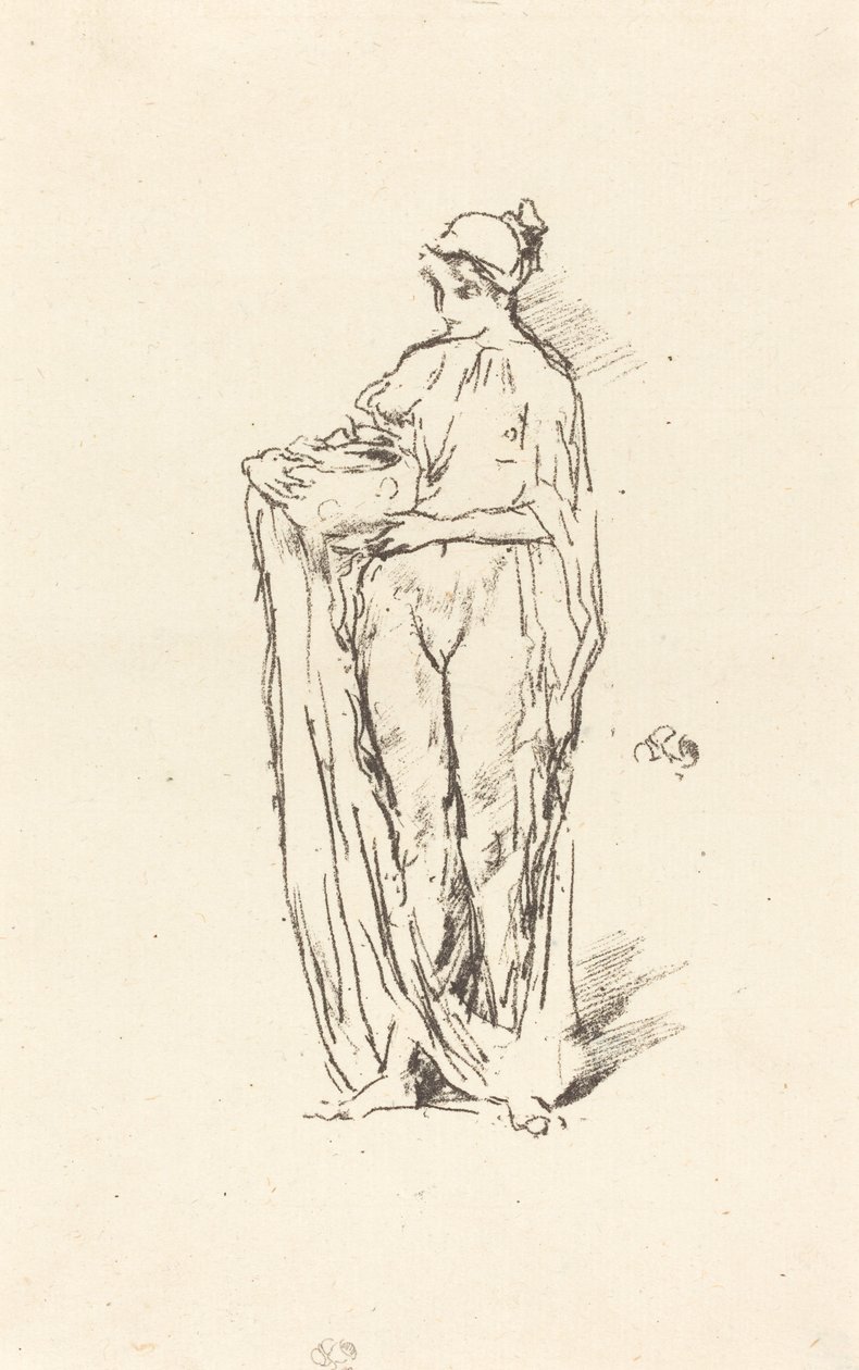Meisje met Kom door James Abbott McNeill Whistler
