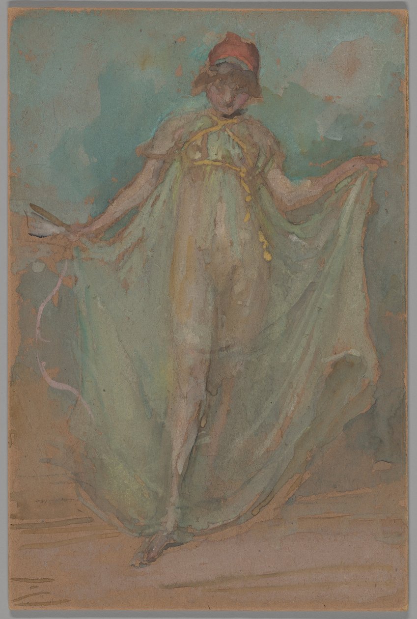 Groen en blauw: De danser door James McNeill Whistler