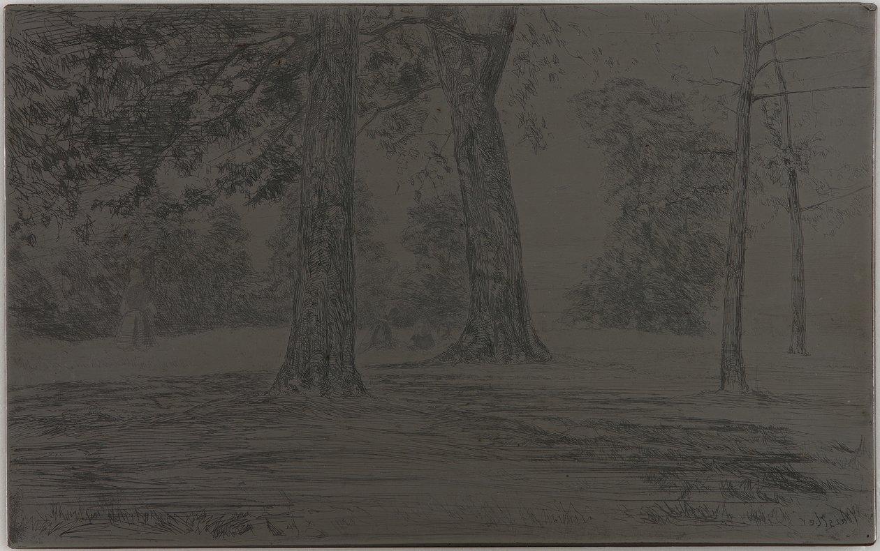 Greenwich Park door James Abbott McNeill Whistler