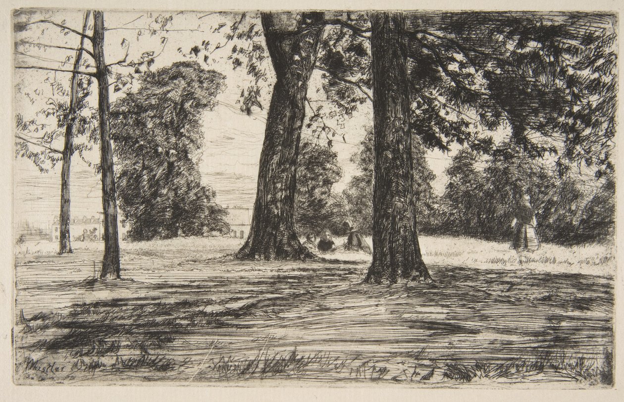 Greenwich Park door James McNeill Whistler