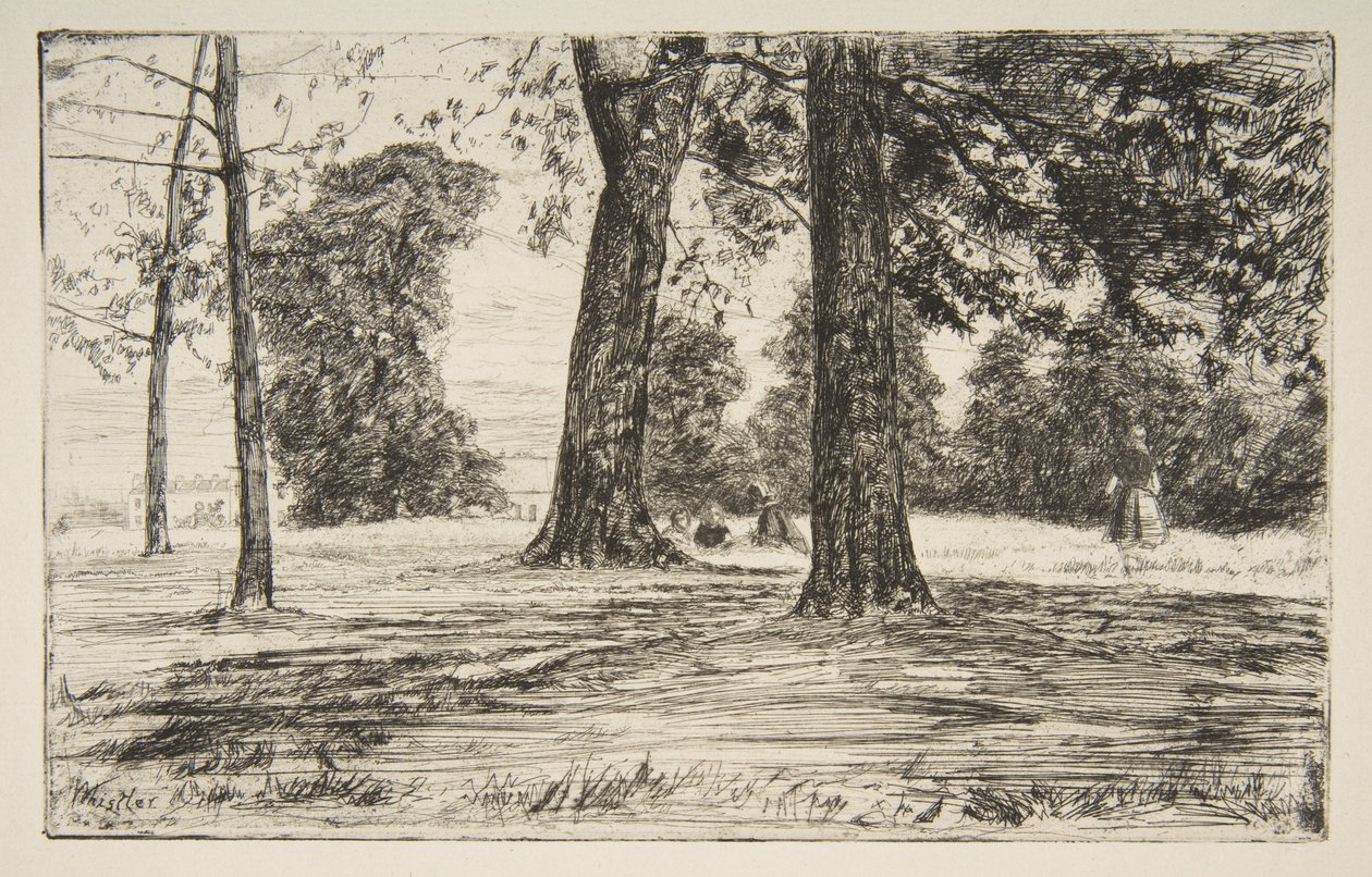 Greenwich Park door James McNeill Whistler
