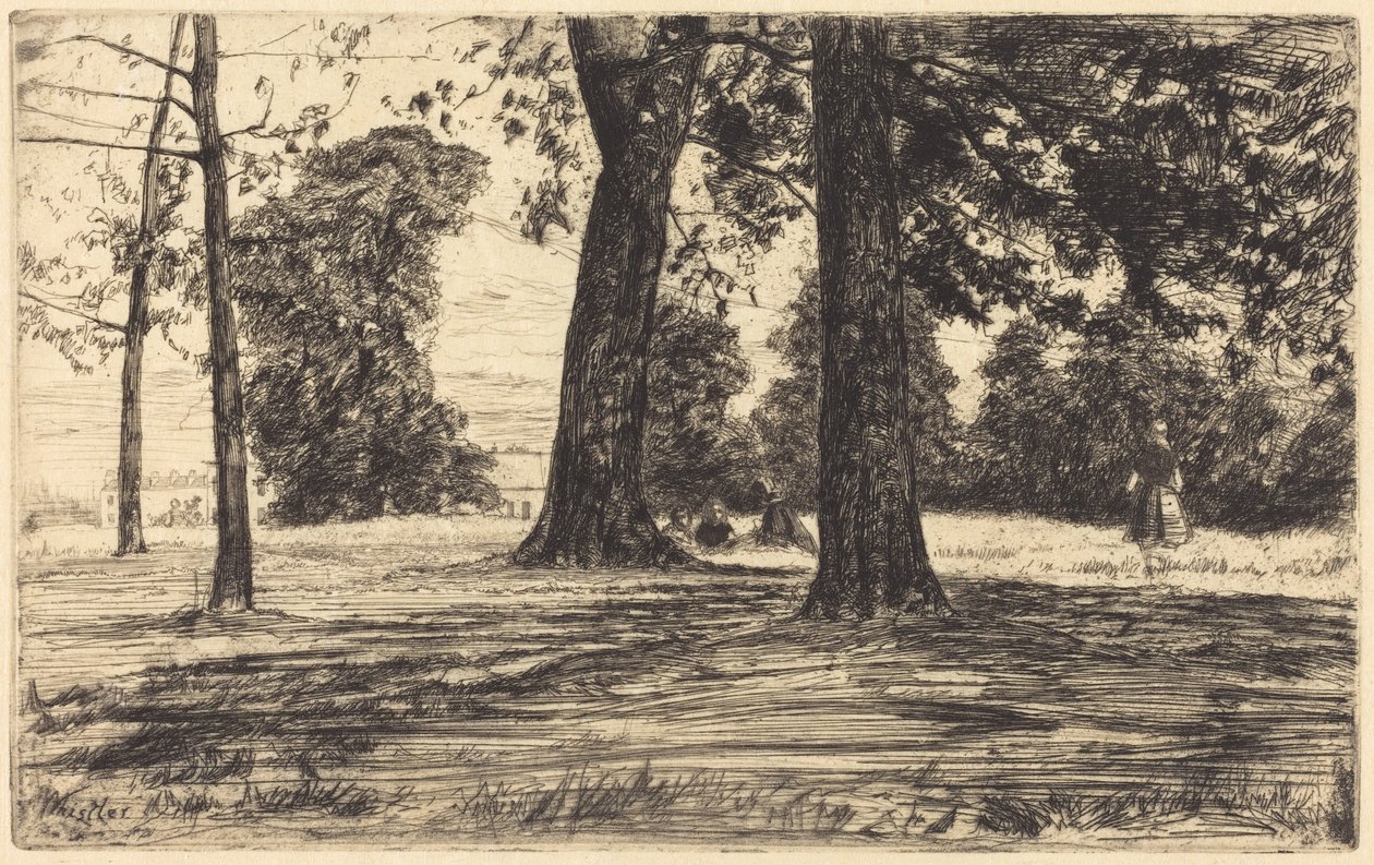 Greenwich Park door James McNeill Whistler