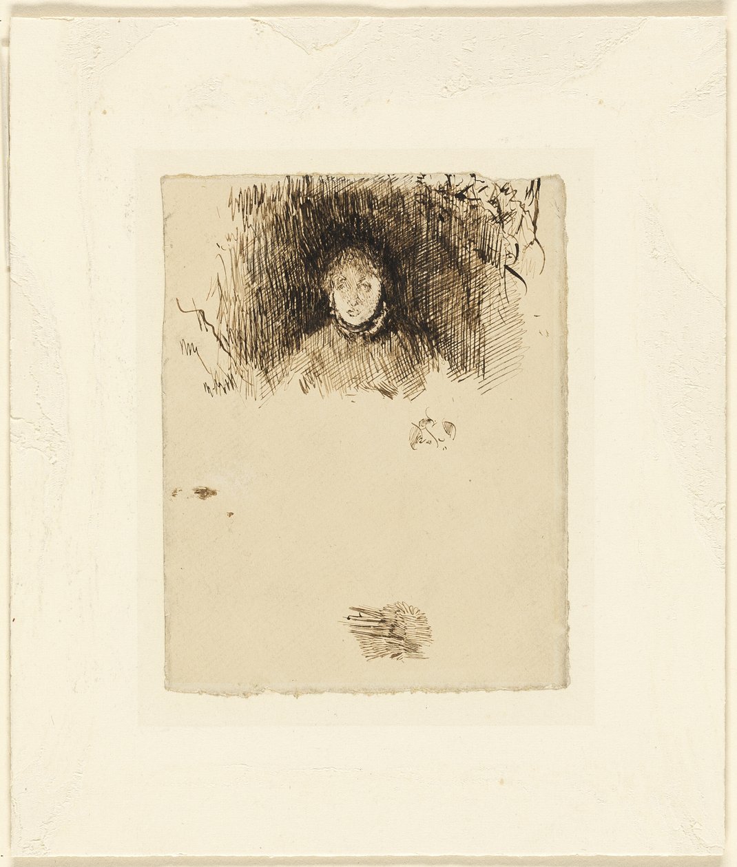 Hoofd van een meisje door James McNeill Whistler