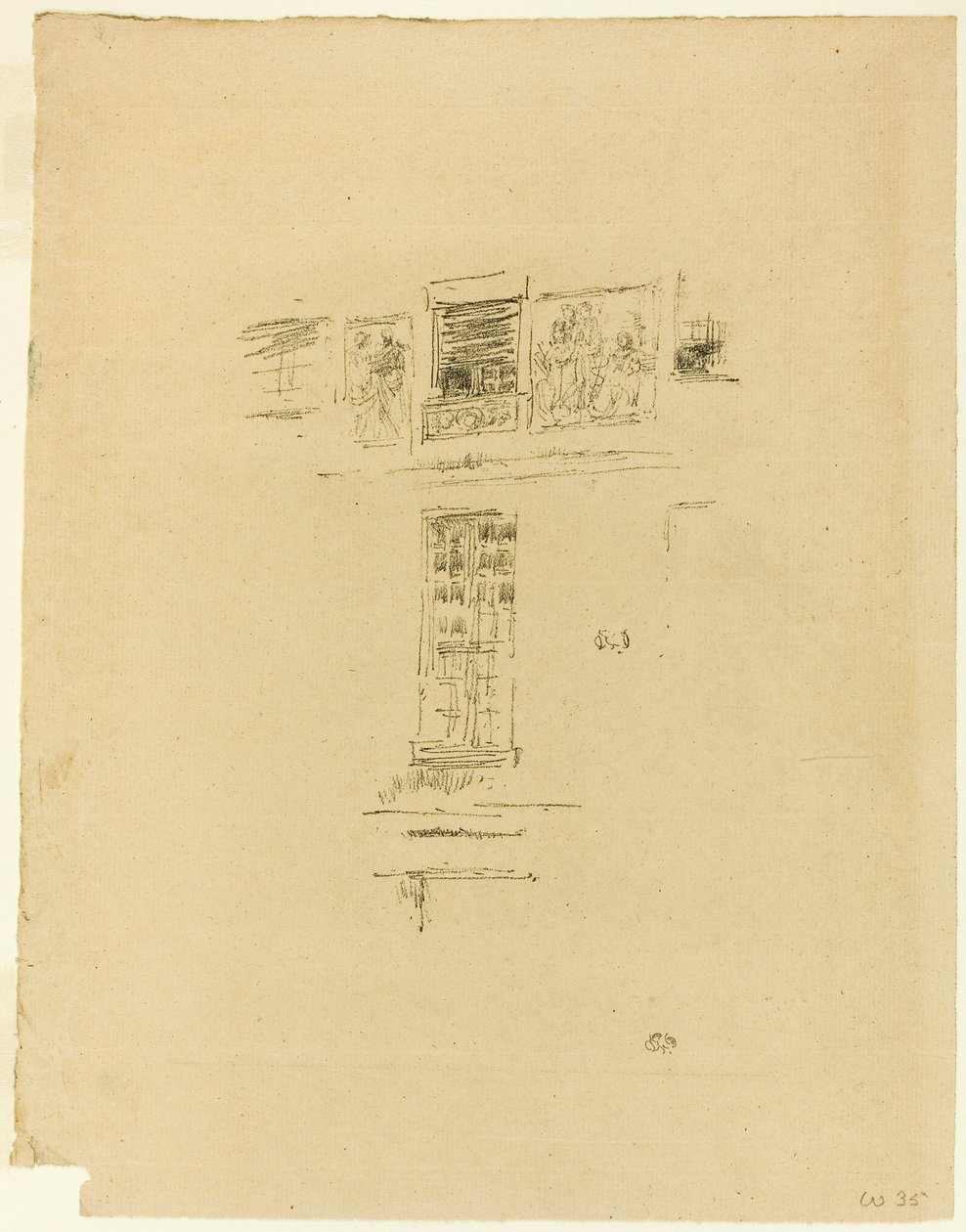Hôtel Colbert, ramen door James McNeill Whistler