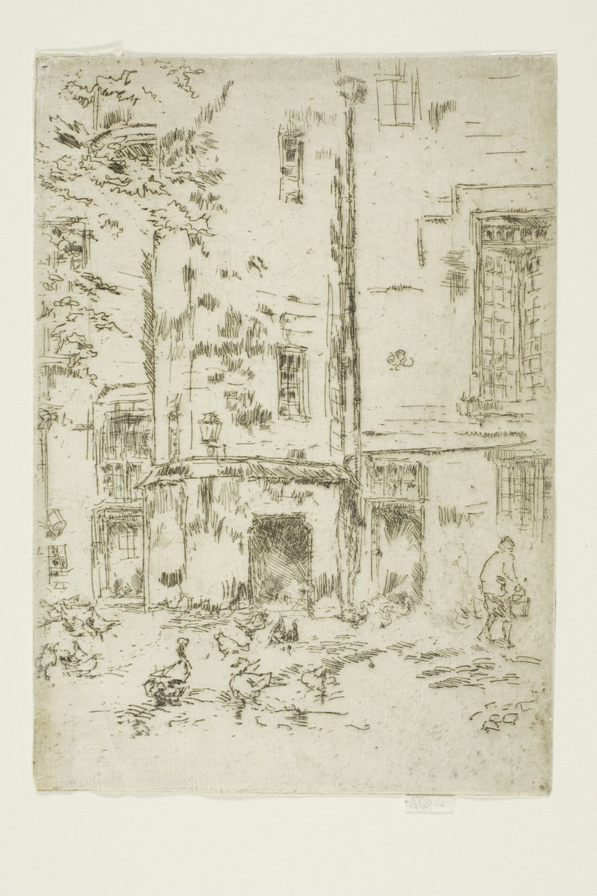 Hôtel de la Croix Blanche door James McNeill Whistler