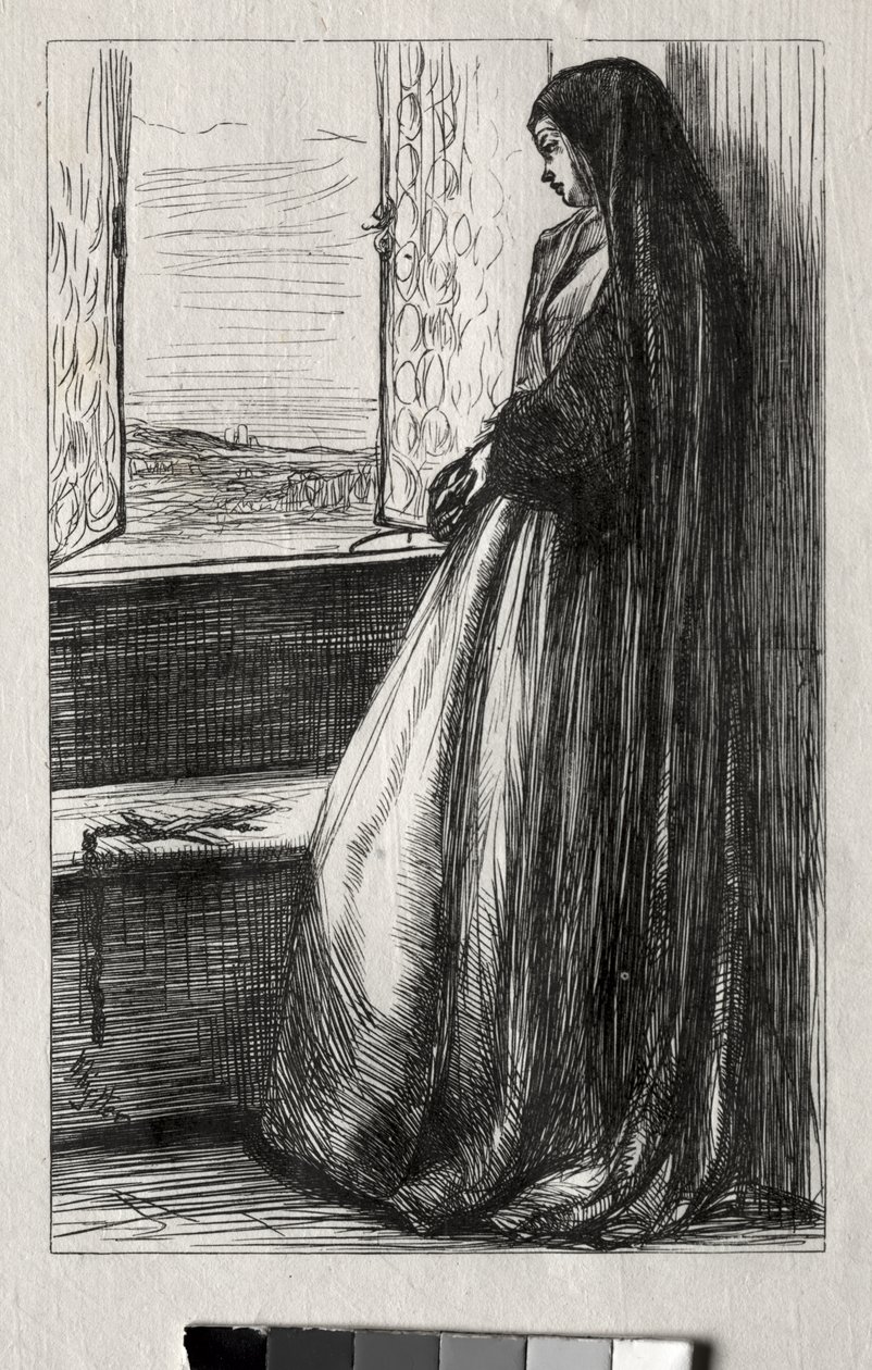 Illustratie voor „Graaf Bruckhardt“ in „Once a Week“ door James McNeill Whistler