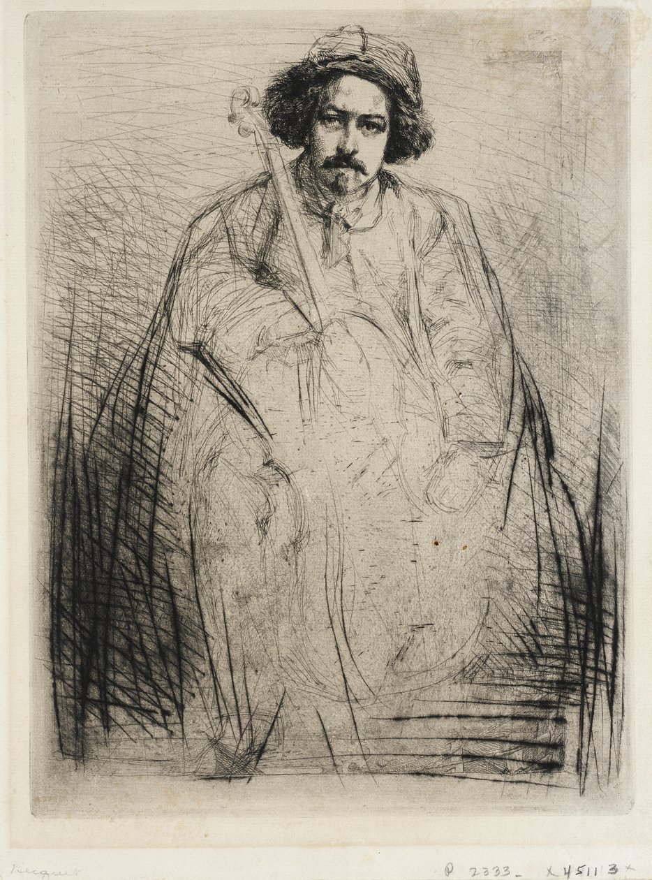 J. Becquet, beeldhouwer door James McNeill Whistler
