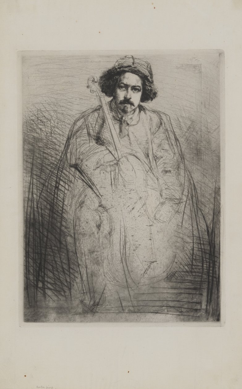 J. Becquet, beeldhouwer door James McNeill Whistler