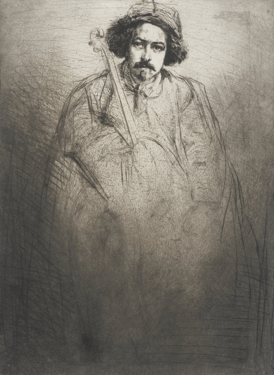 J. Becquet, beeldhouwer door James McNeill Whistler