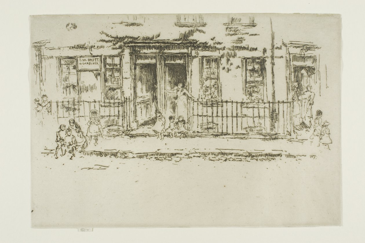 Justice Walk, Chelsea door James Abbott McNeill Whistler