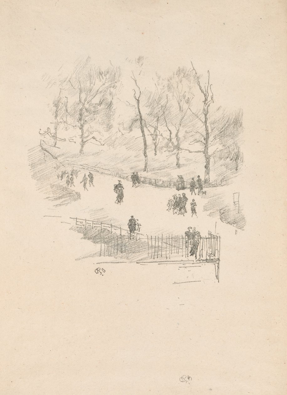 Kensington Tuinen door James Abbott McNeill Whistler