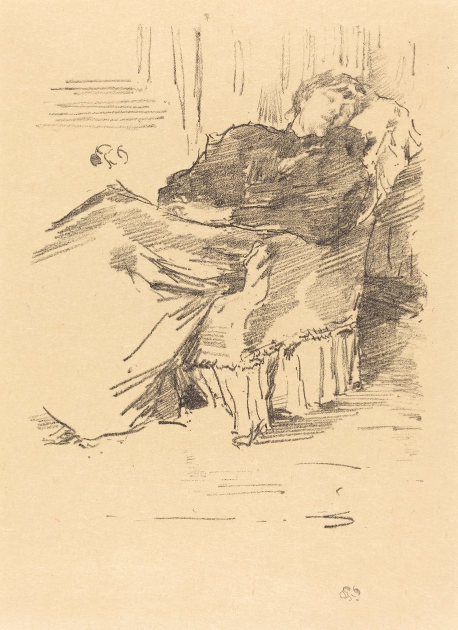De Schone Slapende Dame door James Abbott McNeill Whistler