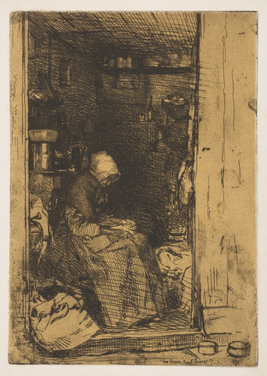 De Vielle aux Loques door James McNeill Whistler