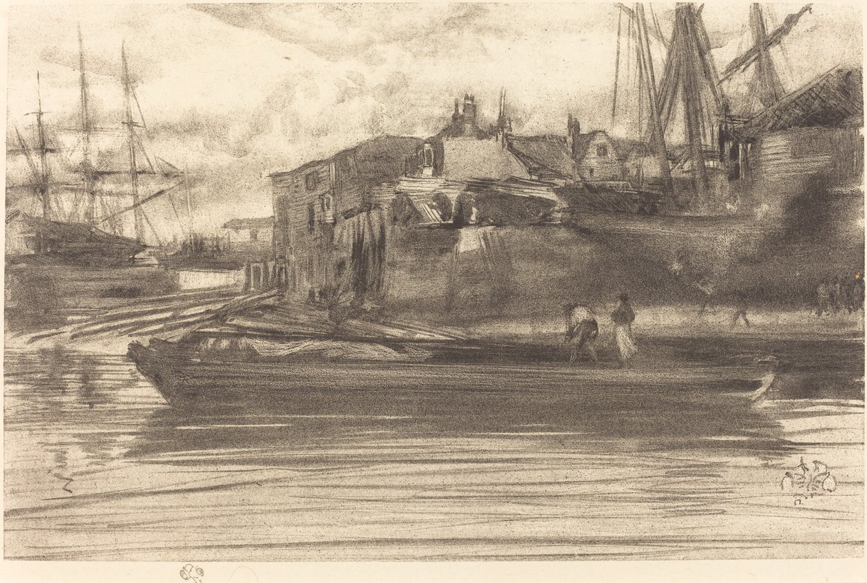 Limehouse door James Abbott McNeill Whistler