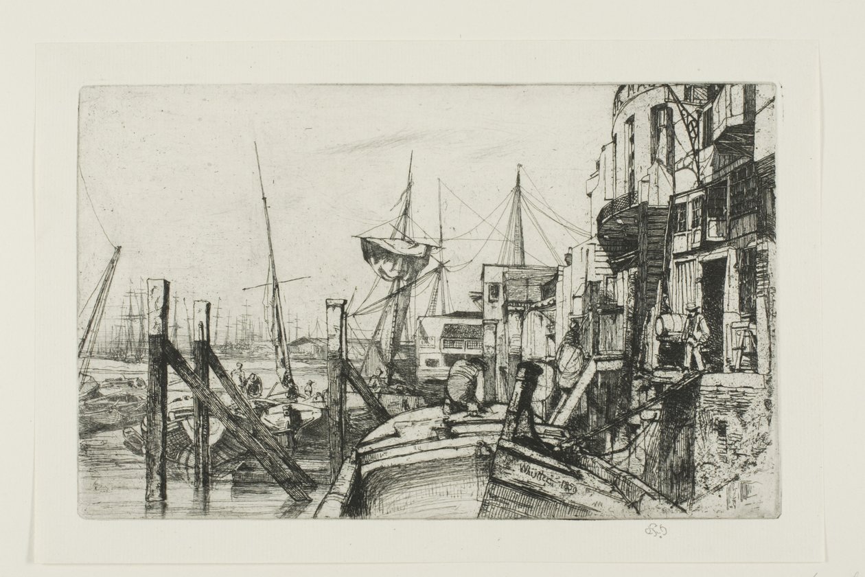 Limehouse door James Abbott McNeill Whistler