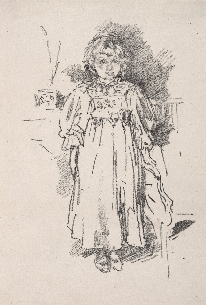 Kleine Evelyn door James McNeill Whistler