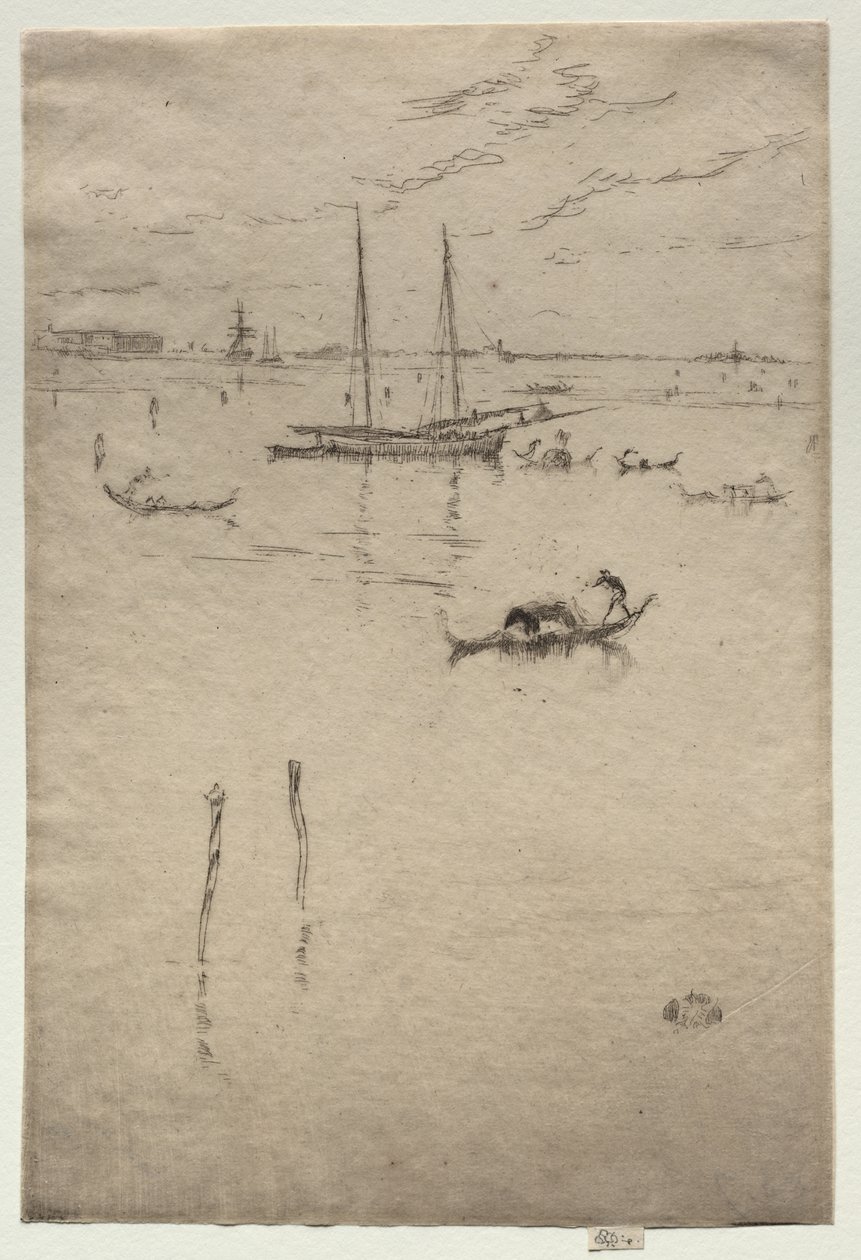 Kleine lagune door James McNeill Whistler