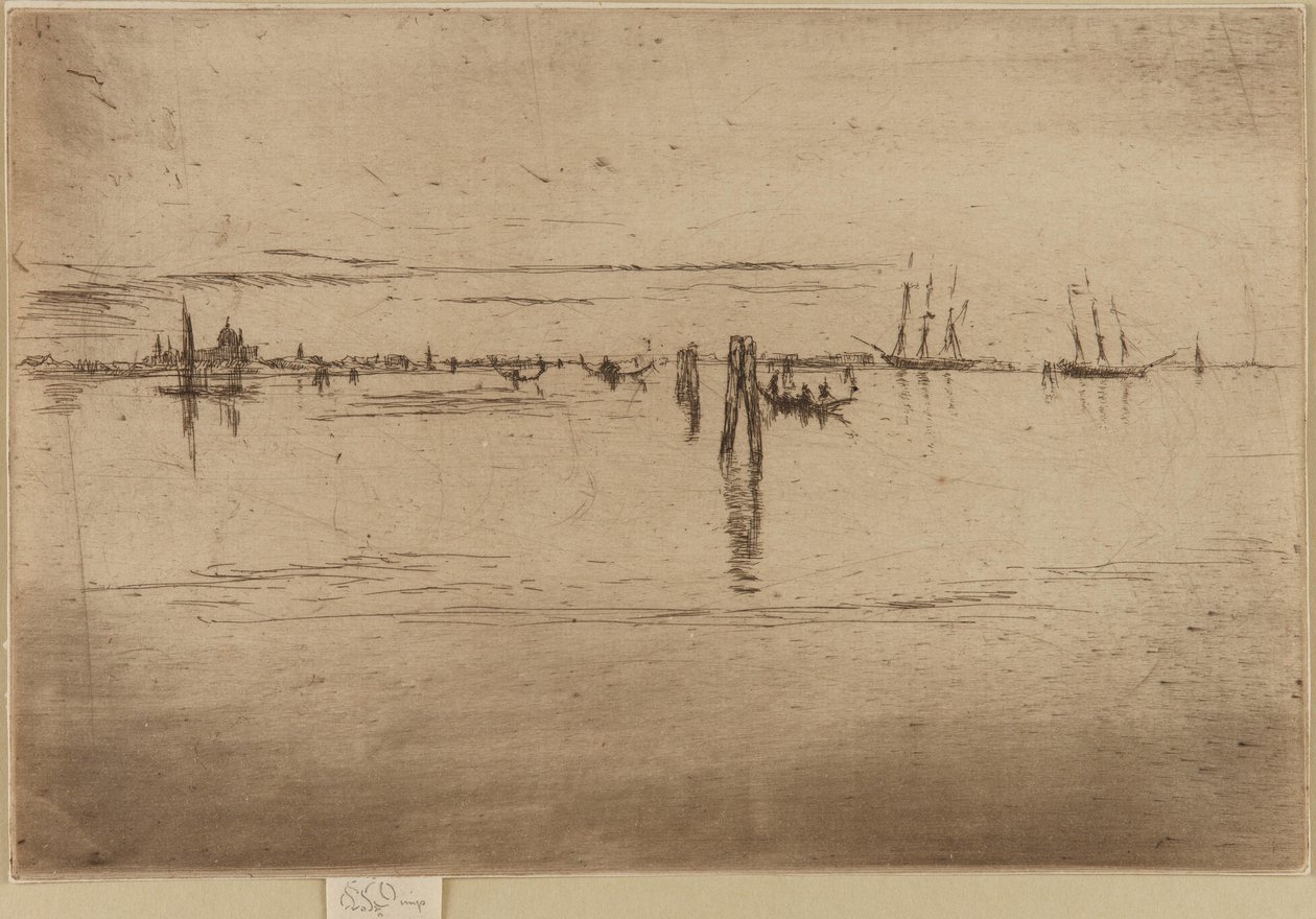 Lange lagune door James Abbott McNeill Whistler