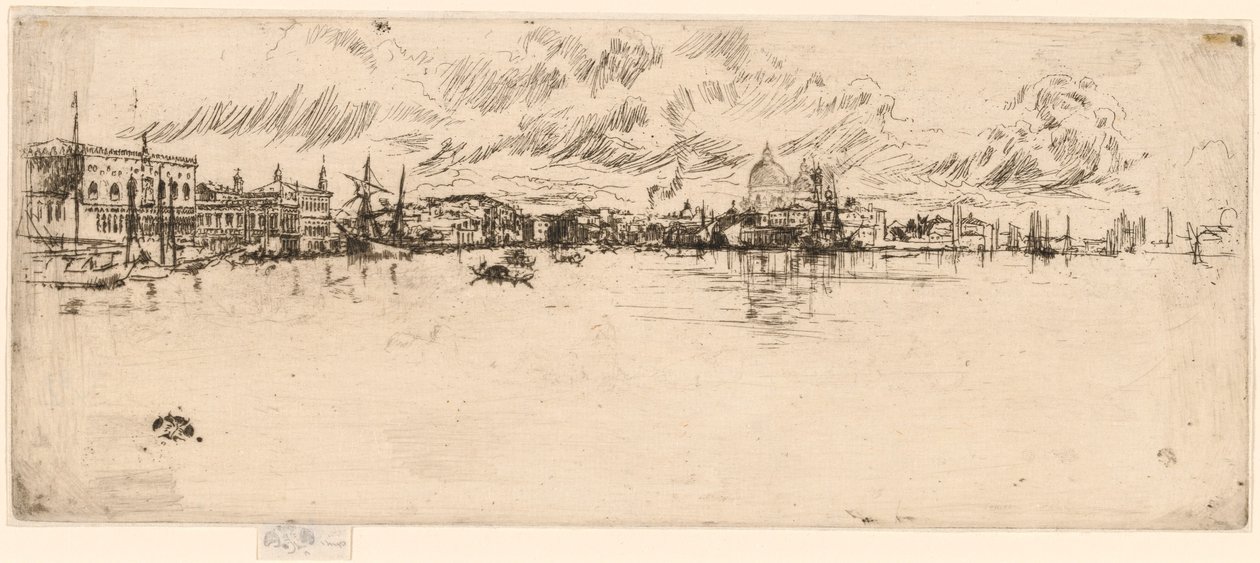 Lang Venetië door James Abbott McNeill Whistler