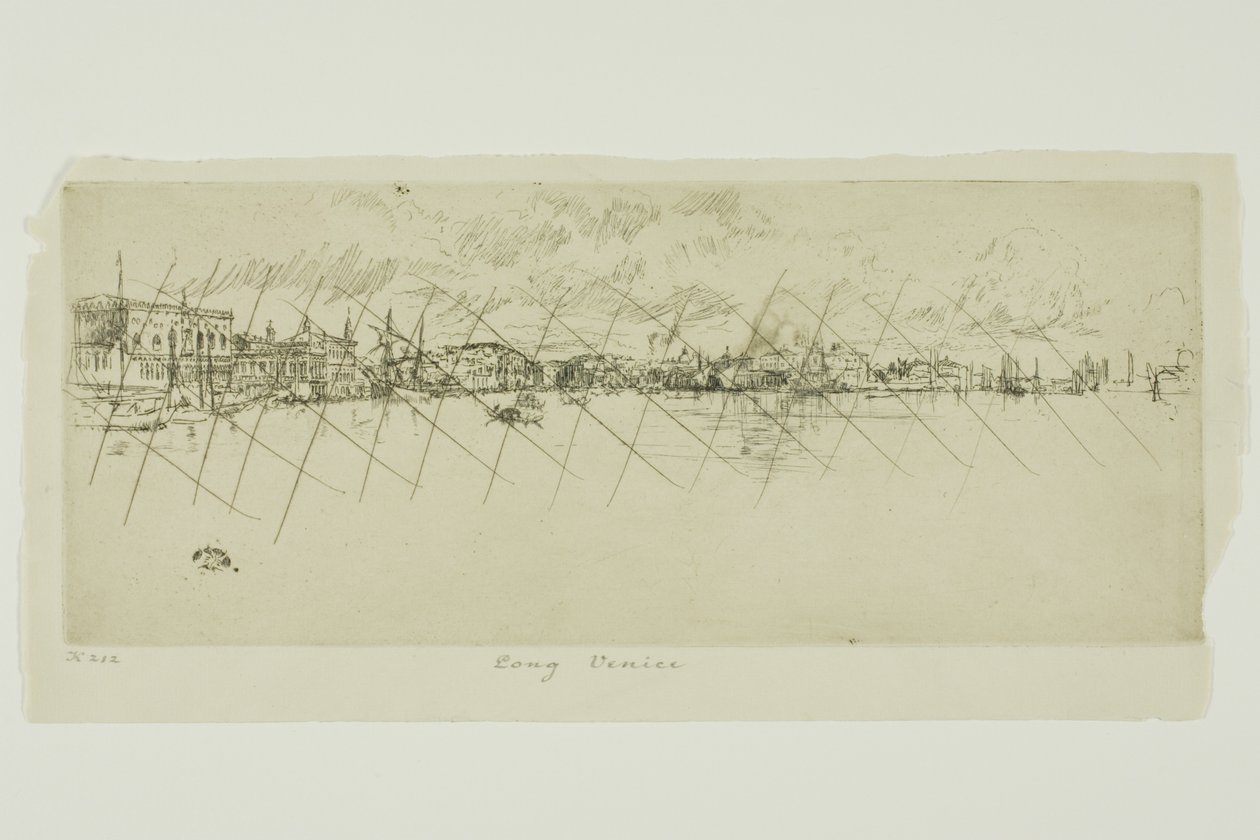 Lang Venetië door James Abbott McNeill Whistler