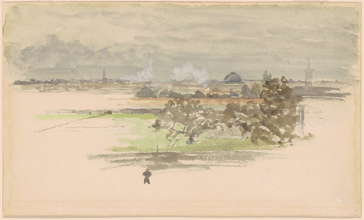 Moeras in Zeeland door James McNeill Whistler