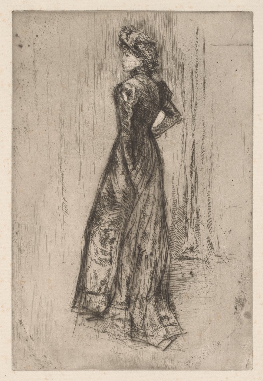 Maud, staand door James Abbott McNeill Whistler