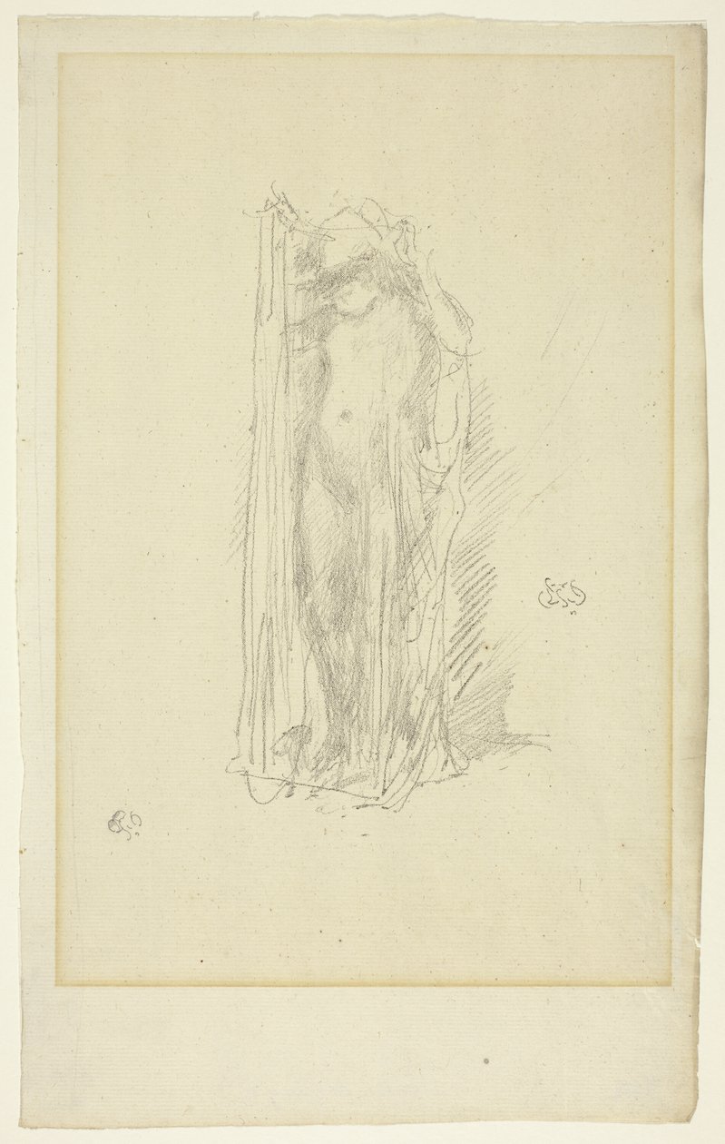 Model Draperen door James Abbott McNeill Whistler