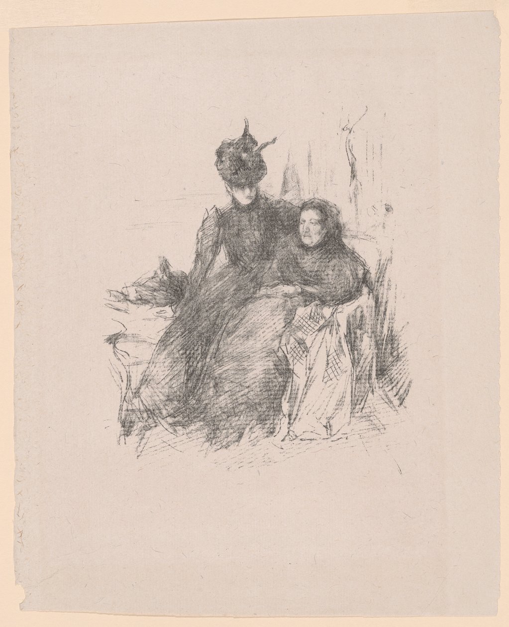 Moeder en dochter [La Mère Malade]. door James McNeill Whistler
