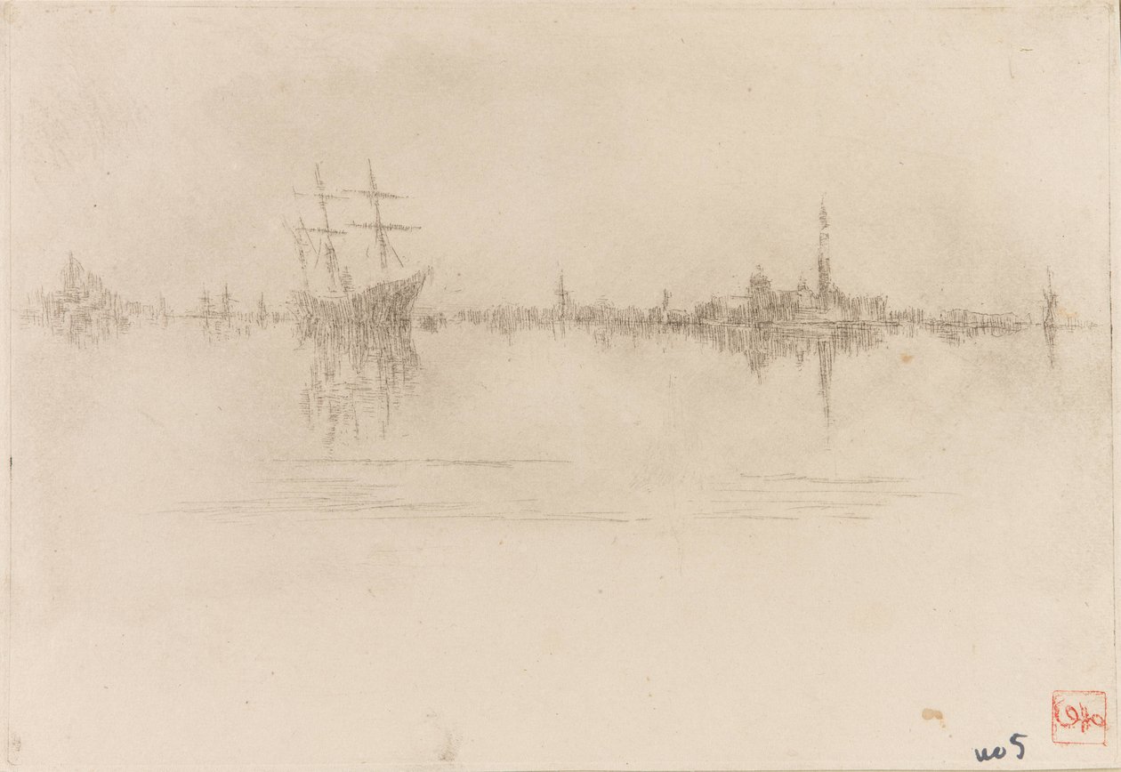 Nocturne door James Abbott McNeill Whistler