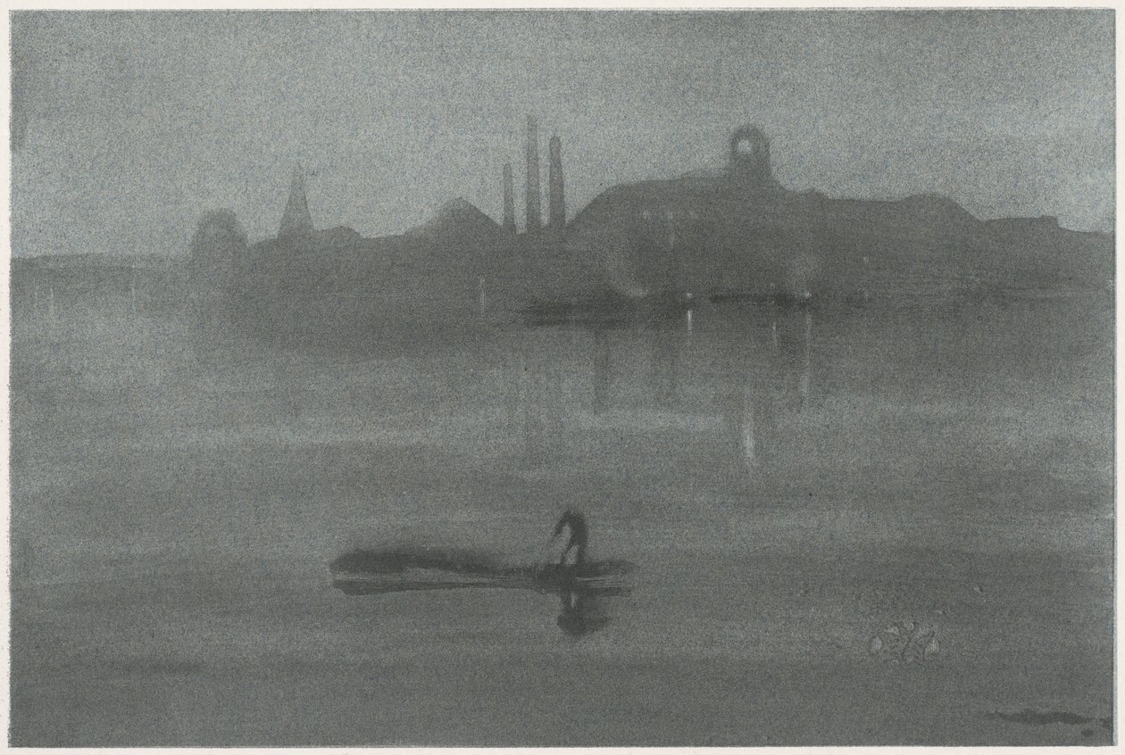 Nocturne door James Abbott McNeill Whistler