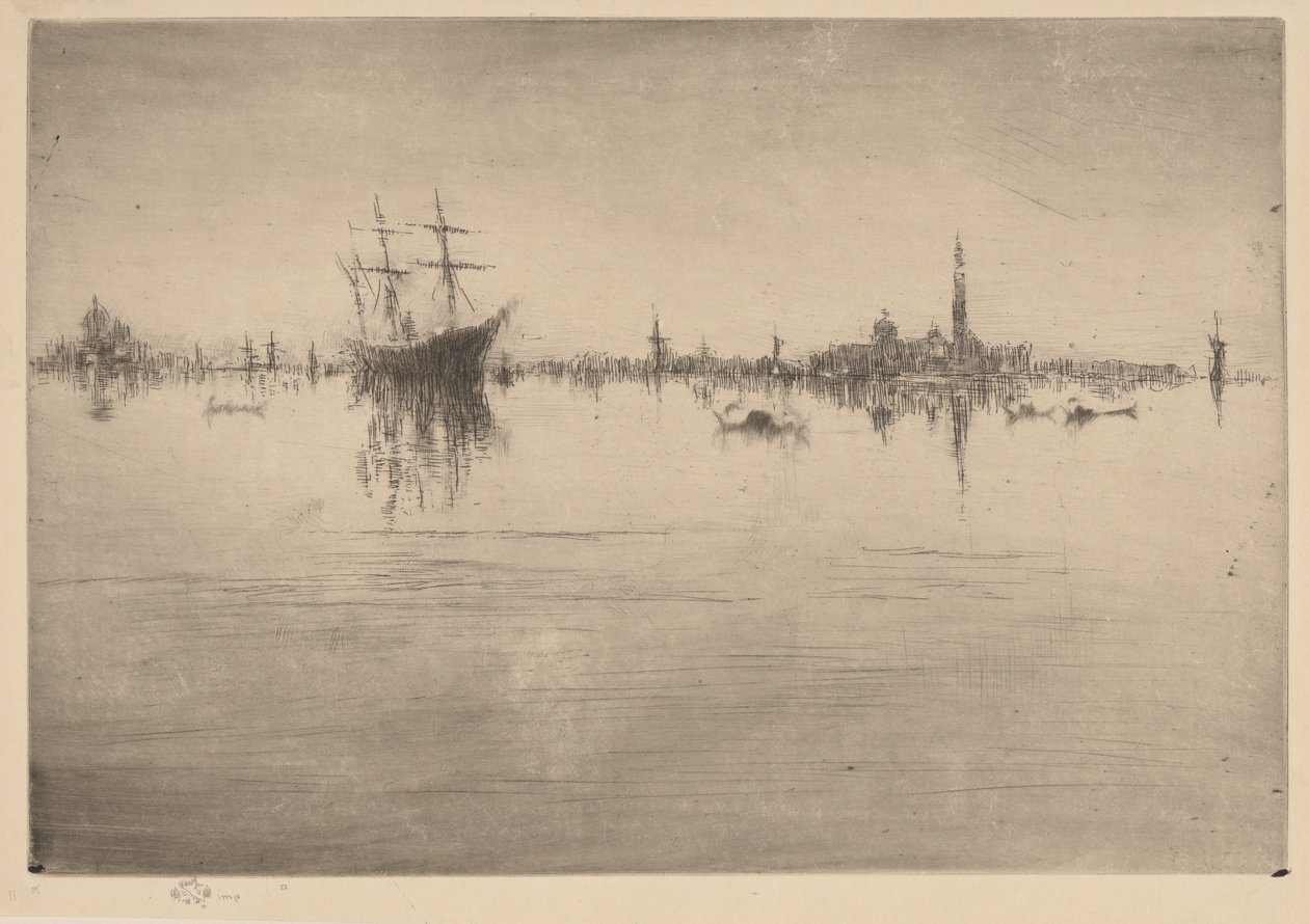 Nocturne door James Abbott McNeill Whistler