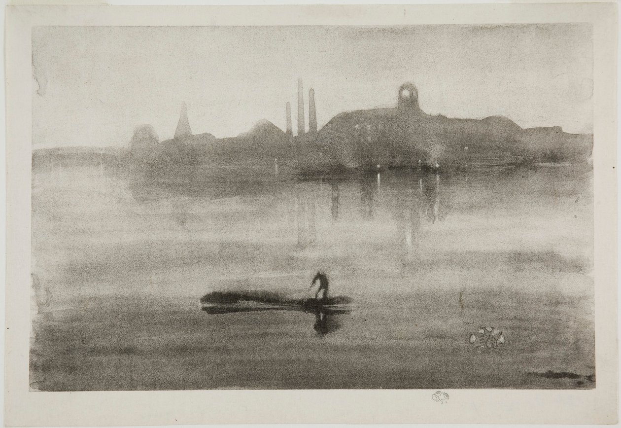Nocturne door James Abbott McNeill Whistler