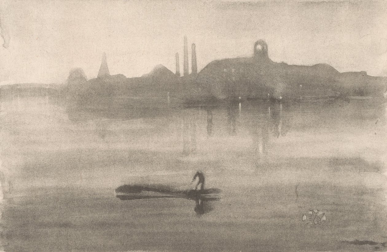 Nocturne door James Abbott McNeill Whistler