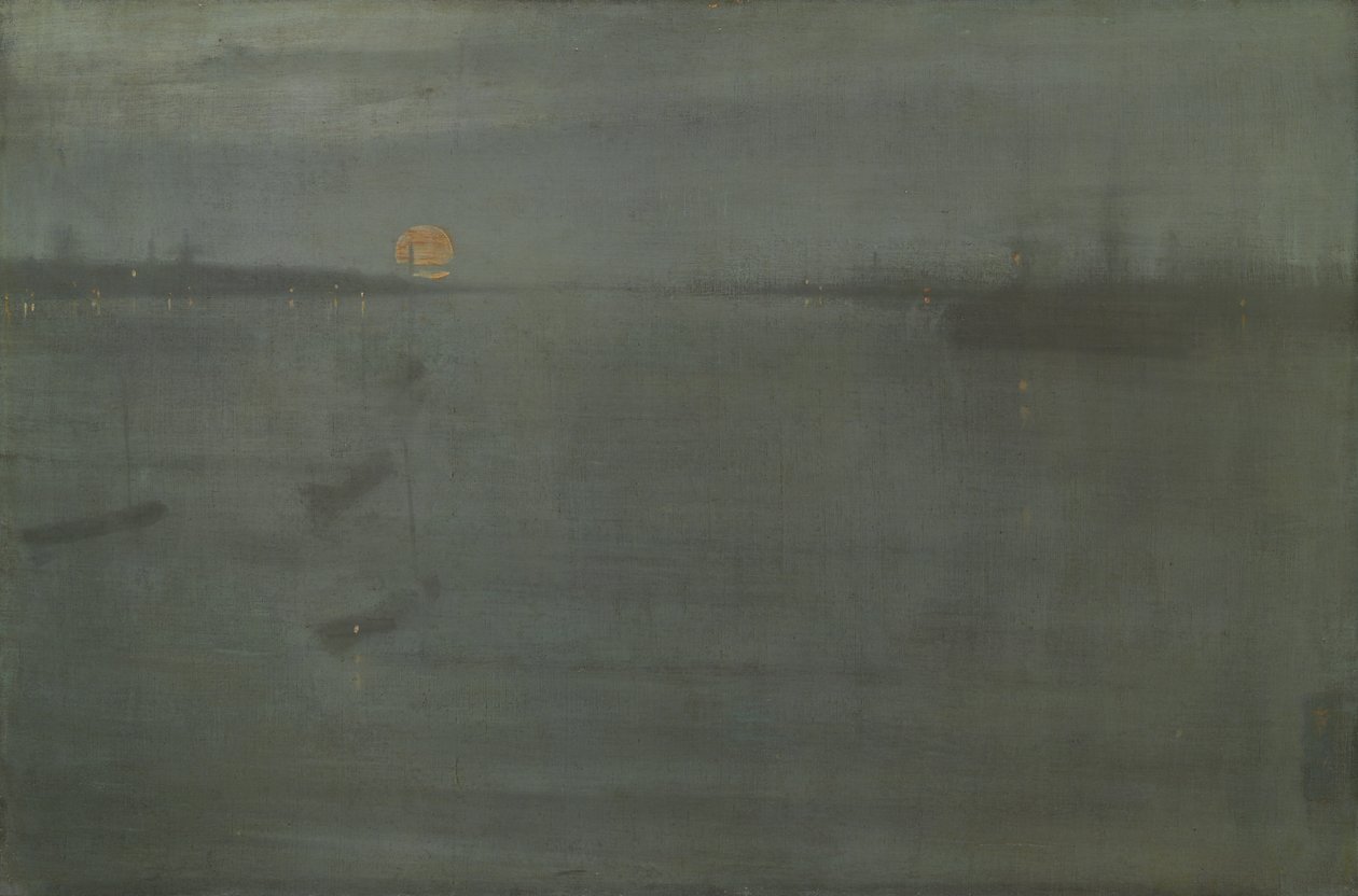 Nocturne: Blauw en goud - Southampton Water door James McNeill Whistler
