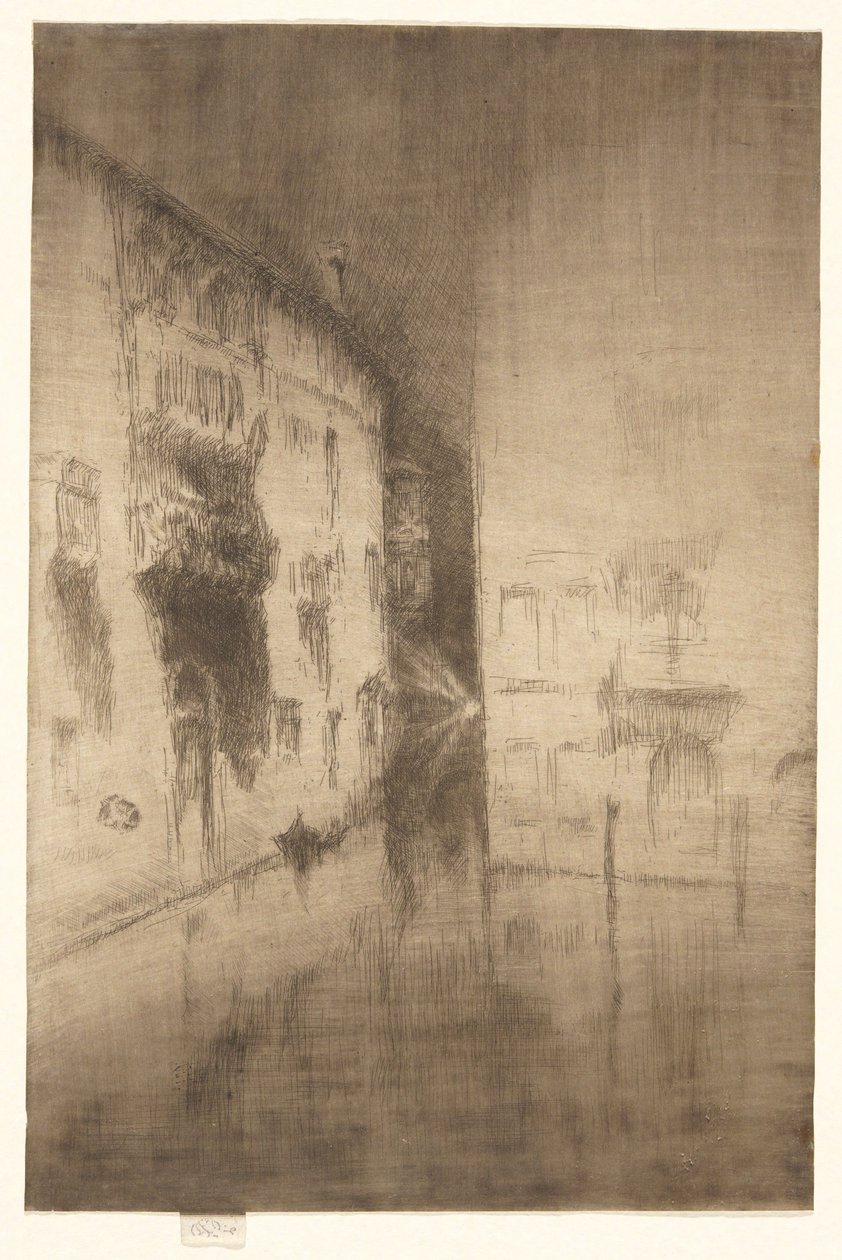 Nocturne: Paleizen, uit de tweede Venetië-serie door James McNeill Whistler